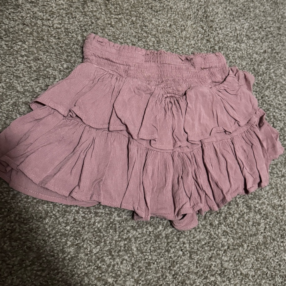 Pink Ruffled Women's Skirt